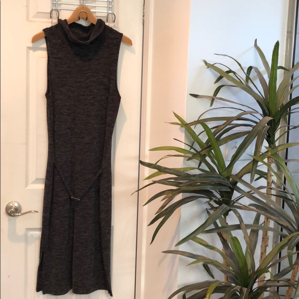 Knit Mock-neck Maxi Dress